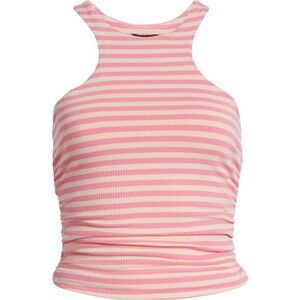 AFRM Women's Ruskin Ribbed Racerback Tank in Pink Size 2X
